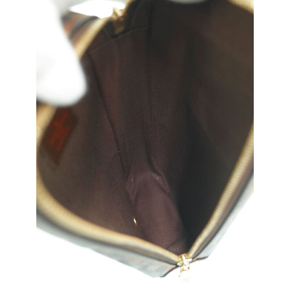 Louis Vuitton Damier Ebene Brown Pochette Ganjou Body Bag - Picture 3 of 9